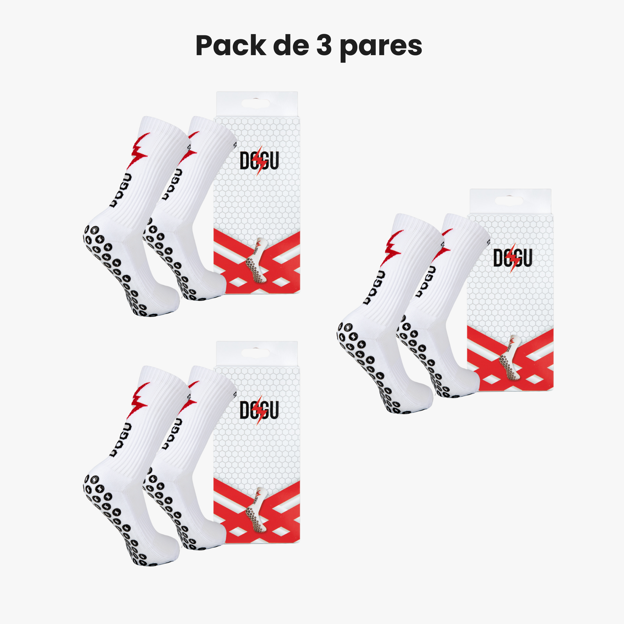 DOGU ULTRA GRIP – Pack de 3 pares